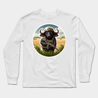 African Buffalo Tactical Long Sleeve T-Shirt